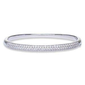 Nordstrom Pavé Thin Hinged Bangle NEW with tags Cubic Zirconia